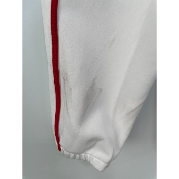 Mizuno Short Baseball Pant Youth M White Red Polyester Athleisure Sportswear NEW - Picture 6 of 11
